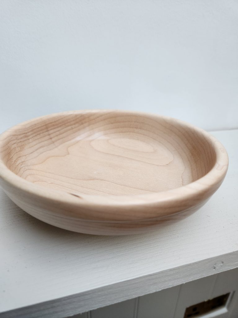 Handmade Maple Bowl (7")