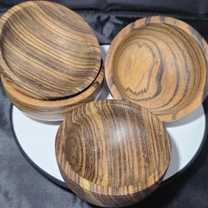 Handmade Zebrano Bowl (4")
