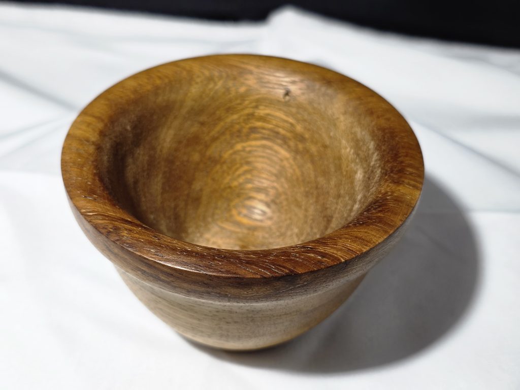 Handmade Iroko Bowl (4")
