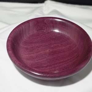 Handmade Purple Heart Wood Bowl (6")