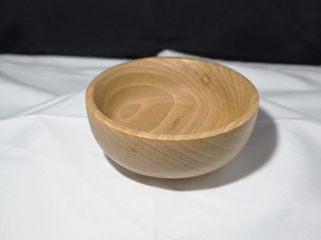 Handmade Beech Bowl (4")
